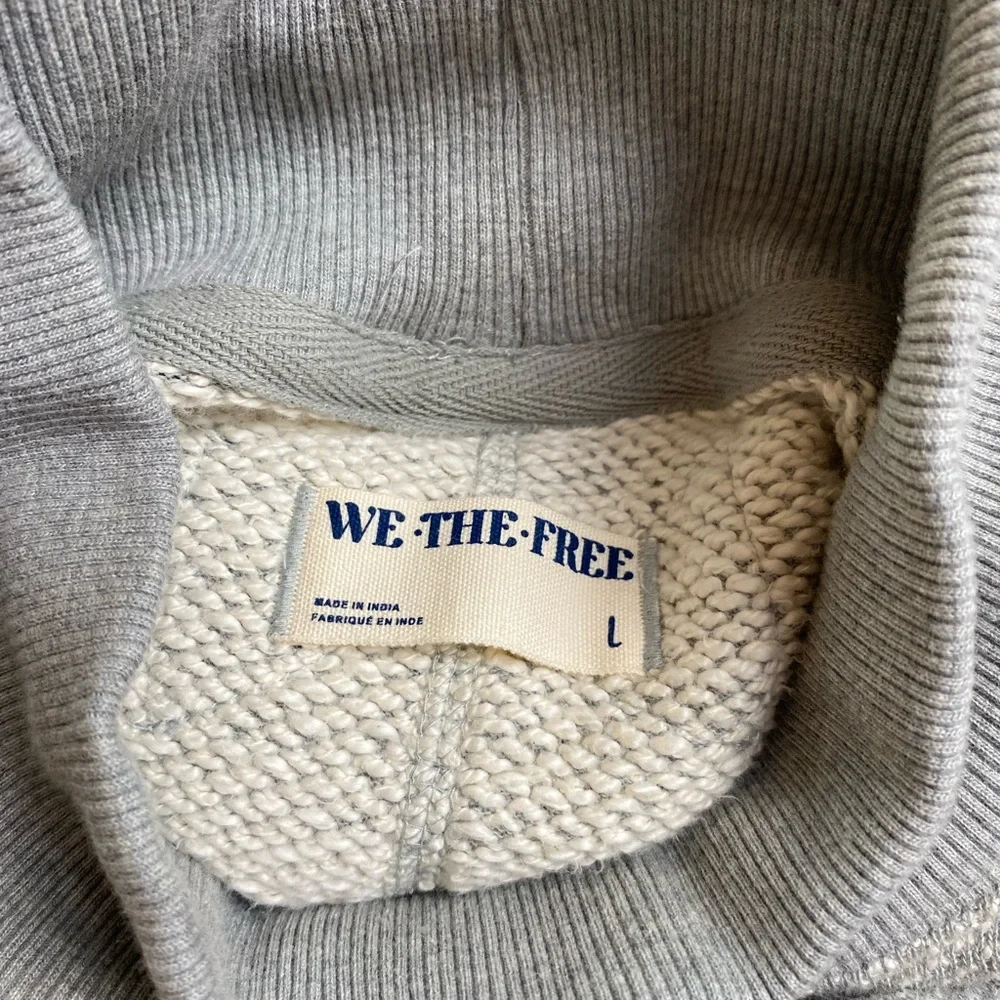 We The Free  Wonderful Pullover Sweater Slouchy Oversized Heather Gray  Large - Picture 13 of 16